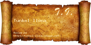 Tunkel Ilona névjegykártya